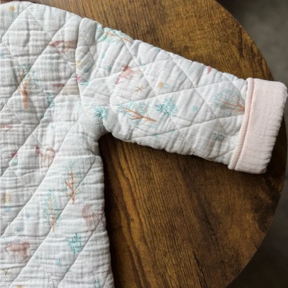 Elegant Baby Pony Meadow Organic Muslin Quilted Jacket 9-12 Months - Picture 15 of 17